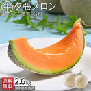 【予約】夕張メロン ご贈答向け品(糖度11%以上)2.6kg(2玉)【共撰優品】【送料無料】