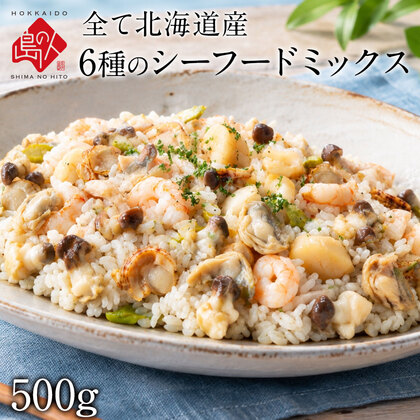 【全て北海道産】6種のシーフードミックス 500g